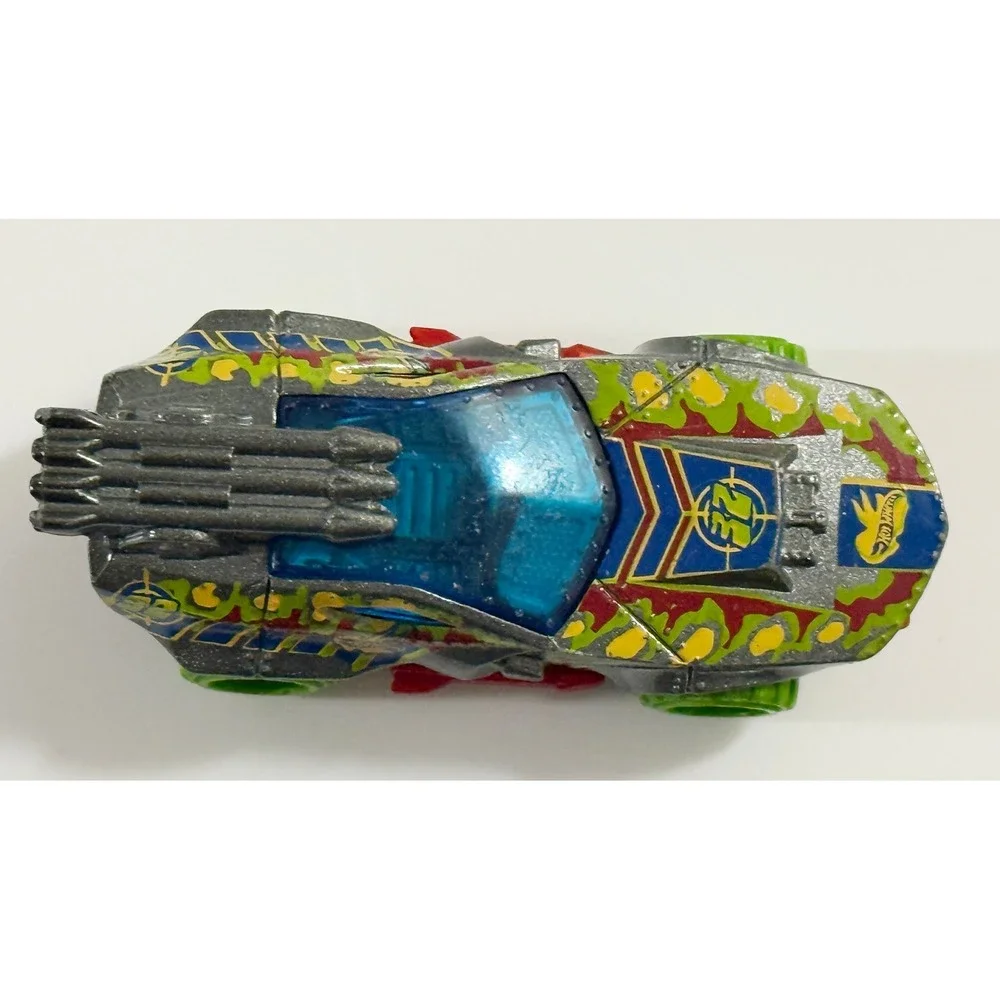 Hot Wheels Sting Rod‎ II Kids 1:64 Grey Dino Riders Camo Off-Road Toy Car DHT32